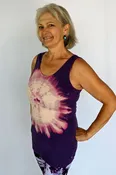Aura Burst Tie Dye Yoga Tank Top – Purple