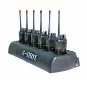 Atlantic Radio 6-Shot Slim Multi-Unit Rapid Charger | 6-Pocket Base