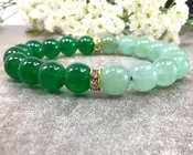 10mm Jade Bracelet Green Aventurine Bracelet, Crystal Bracelet Stretchy Bracelet Healing Jewelry Man Woman Good Luck Bracelet