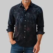 Berlin Black, Grey And Bordeaux Pima Cotton Shirt (34019)