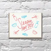 Bench Pressed - Sleepin Ain't Easy Card