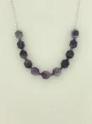 Amethyst and Snow Quartz Necklace