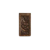 3D FLORAL EMBOSSED MONEY CLIP
