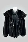 Blackglama Natural Ranch Mink Fur Jacket with Hood