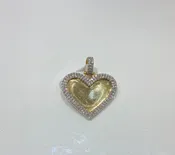 10K Heart Picture Charm