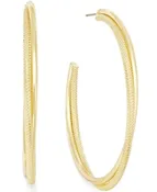 Alfani Mesh Twist Hoop Earrings