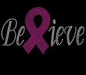 ✨💖Cancer Support Designs  ✨💖 BELIEVE WITH PINK RIBBON
