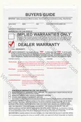 3 Month / 3,000 Mile Implied Warranty (BGE-EZ5A)