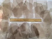 M-011 MICA FOR CRAFTS, MEDIUM-LARGE CLEAR THIN MICA SHEETS, ½ POUND PACK