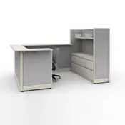 8.5' x 6' Cubicle - Global Evolve Reception Station (ATWPRP10)