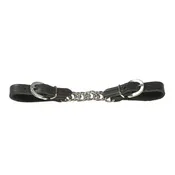 Berlin Leather Black Latigo Curb Chain