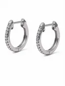 10K Diamond Huggies Mini Hoops