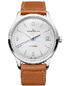 Jaeger LeCoultre Master Control Date Automatic Grey Dial Brown Leather Strap Men's Watch 4018420