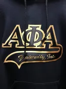 Alpha Phi Alpha Hoodies, Black/Gold