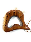 Alii Koa Hawaiian Artifact 6 in X 6 in with Authentic Teeth | #koa4101j