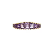 14KT Baguette Amethyst "Tiara" Ring