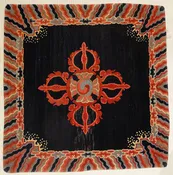 32538 Small Antique Tibetan Rug