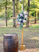 7ft Wood Ceremony Cross — Seven Paths Manor