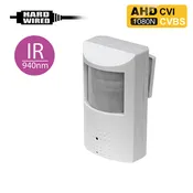 AHD-450IR : 1080P 2.0MP HD Spy Hidden AHD/CVI/CVBS (composite video) Fake PIR Camera with 940nM total Invisible 30ft Night Vision (Full view, no hotspot)