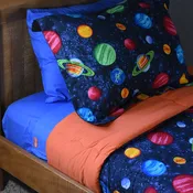 Bright Blue Cotton Zip Sheets