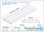 3520 – Rectangle Glass Tubing (VitroTubes™)