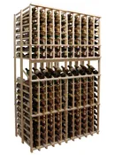 10 Column Double Deep Classic Mahogany Wine Rack (77.5″)
