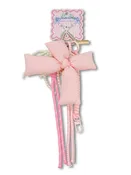 0126-BAG-CHARM-BOWS-PINK Simply Southern Pink Bow Bag Charm 0