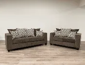 110-Hollywood Mocha Sofa & Loveseat