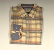 Flag and Anthem Flannel- Cream, Blue, Rust