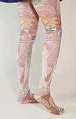 Alfons Maria Mucha Printed Tights