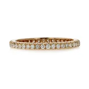 0.40ct Diamond Eternity Band in 20K Rose Gold, Size 6.5