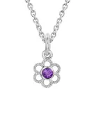 Amethyst Flower Necklace