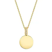 0.02CT 14K Y/G DIAMOND NECKLACE