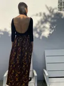 Avion Lena Skirt, Marigold Print — AVION Clothier