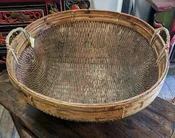 Chinese Woven Basket — china woods fine furniture
