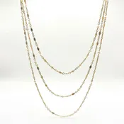 Baby Boho Freshwater Pearl Layering Necklace, Gold