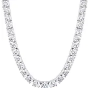 BE BRAVE Silver Tennis Necklace