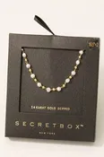 14K Gold Dipped Pearl Chain Necklace