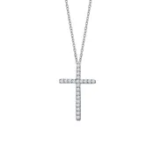 0.22 ct tw Cross Necklace — Cronier's Fine Jewelry