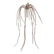 21" Glittered Champagne Gold Senecio Hanging Vine