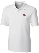 Cutter and Buck Forge Eco White Polo with Interlocking MSU