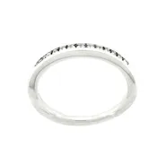 14 KARAT WHITE GOLD DIAMOND WEDDING BAND with 15 Diamond(s) 0.16ctw
