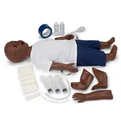 1-Year Multipurpose Patient Care and CPR Pediatric Simulator, Dark
