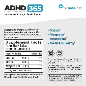 ADHD 365+ Blue – 60 pills