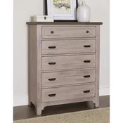 Bungalow Dover Grey Two-Tone 5-Drawer Chest