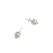 Aydin Woven Silver Studs