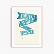 Fortune Favors the Brave (blue edition) — Lilco Studio