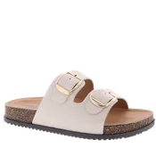 2Buckle Casual Denim Sandal (IVORY)
