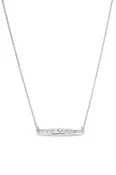 Channel Sideways Bar Necklace