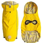 GF Pet Reversible Raincoats - Yellow + Leaves - 2XS